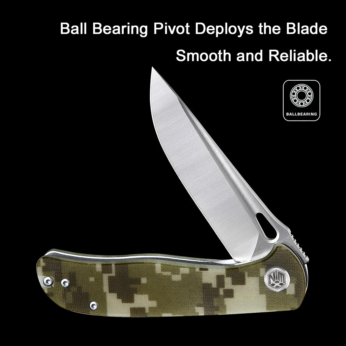D2 Pocket Knife With G10 Handle And Liner Lock System