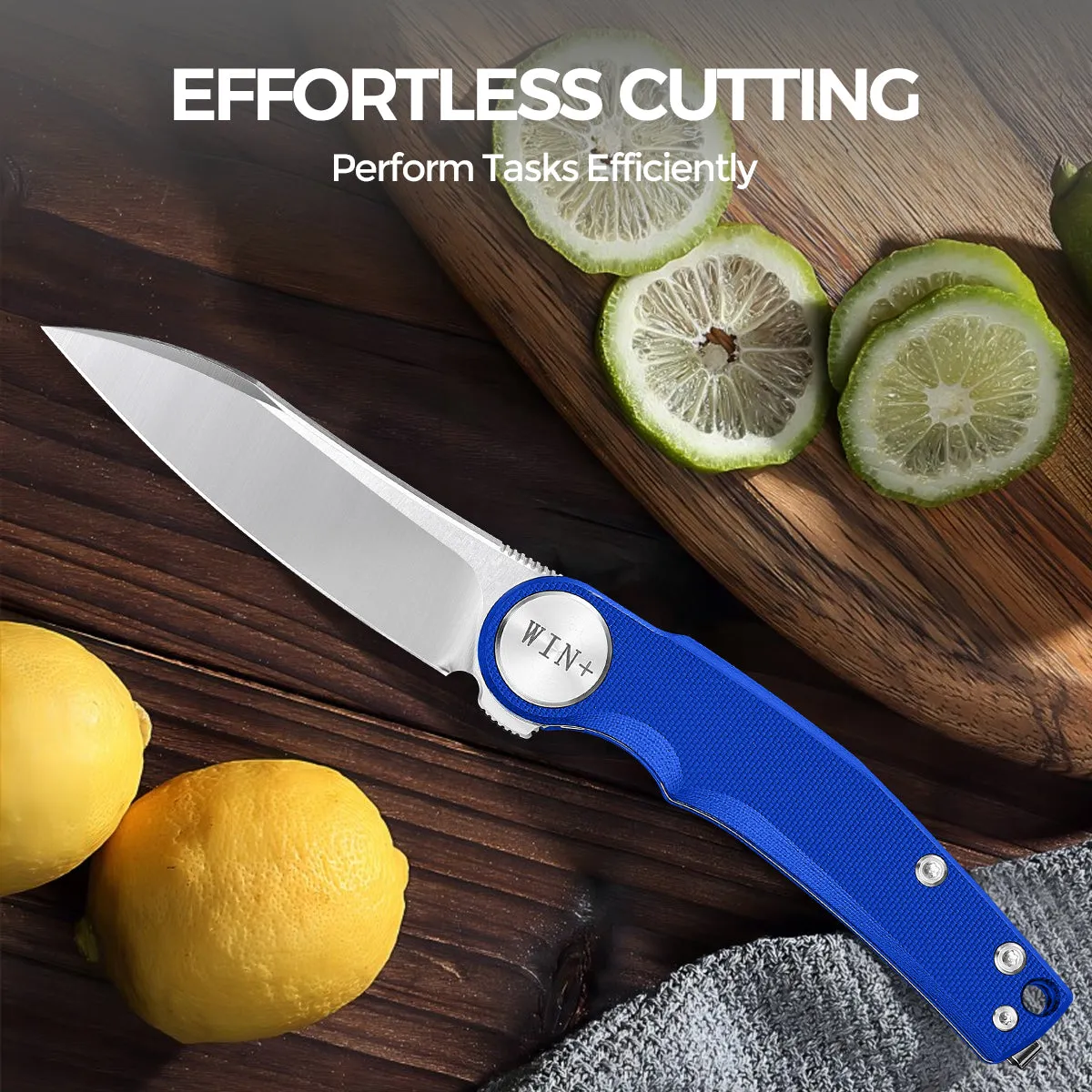 D2 Pocket Knife With G10 Handle And Liner Lock System