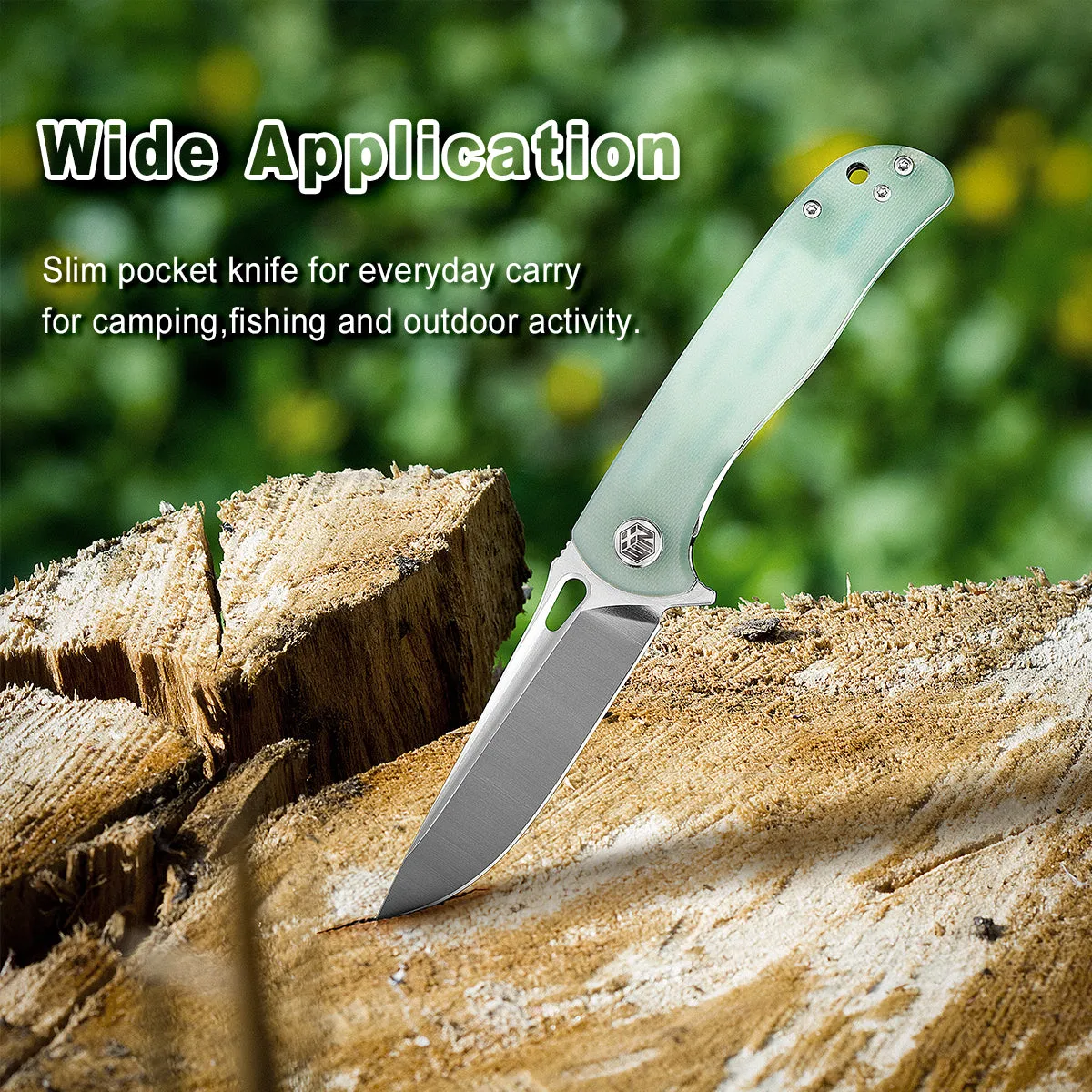 D2 Pocket Knife With G10 Handle And Liner Lock System