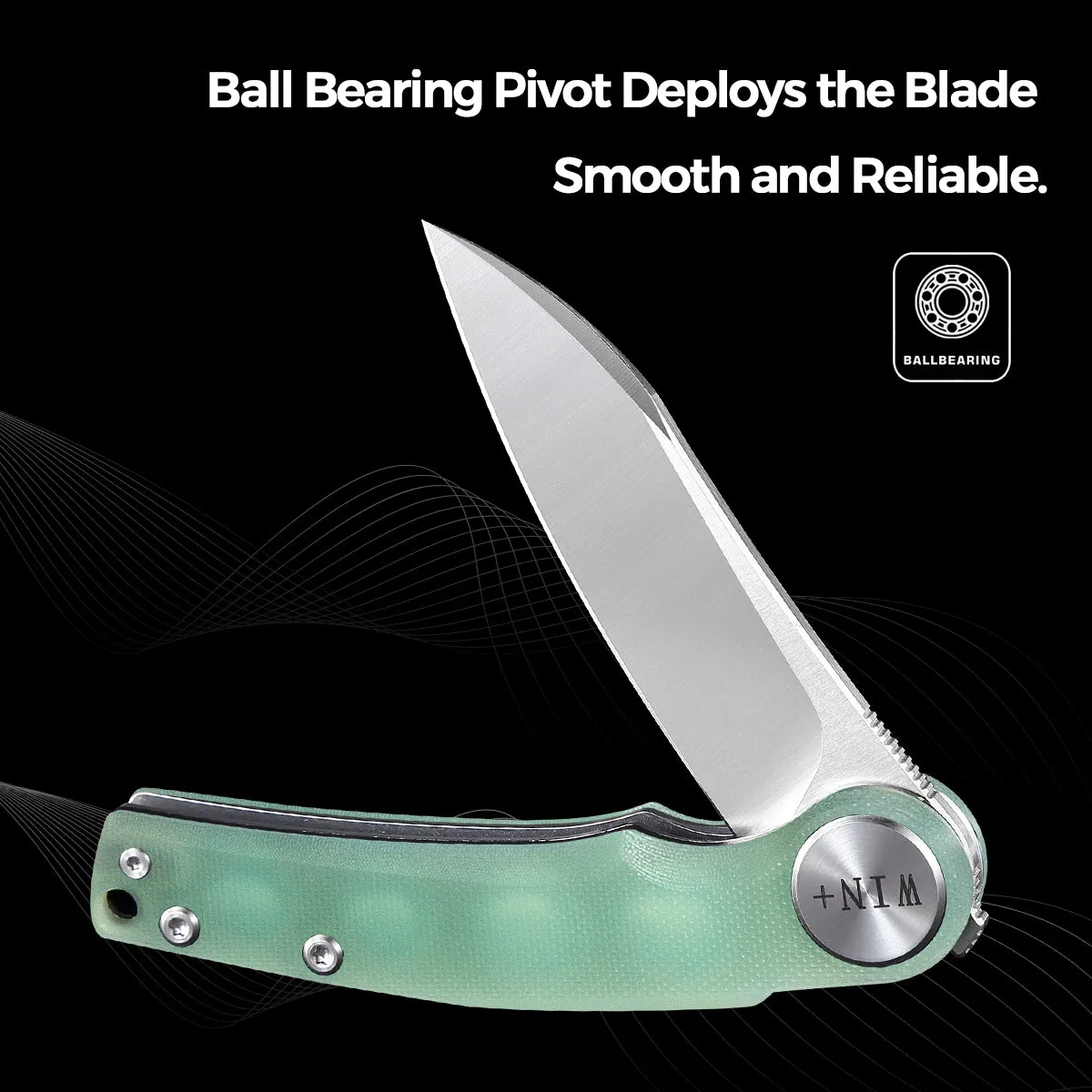 D2 Pocket Knife With G10 Handle And Liner Lock System