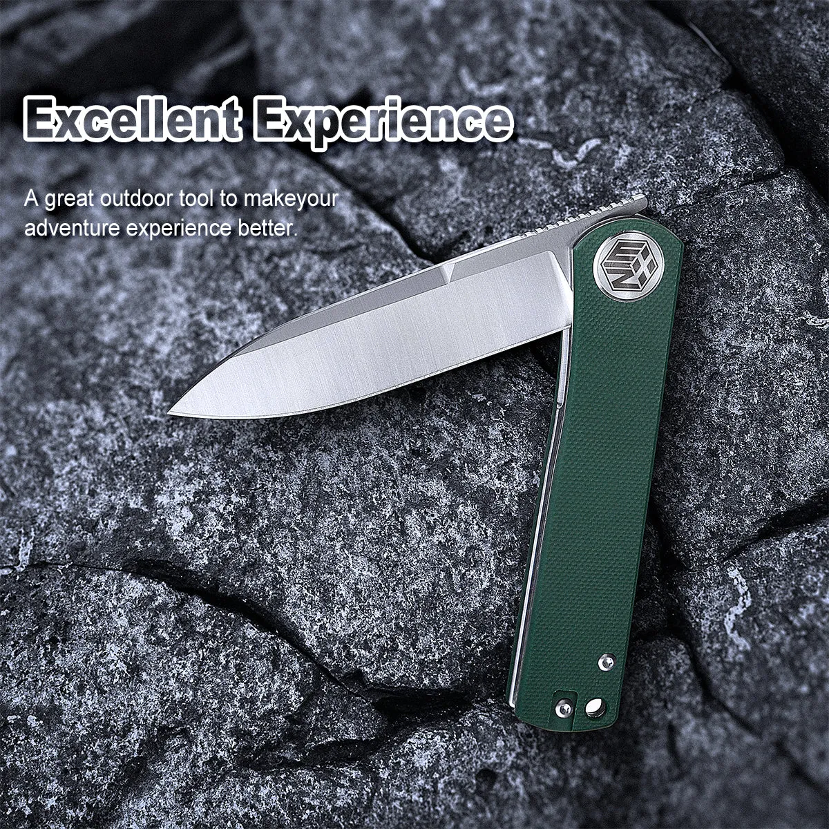 D2 Pocket Knife With G10 Handle And Liner Lock System