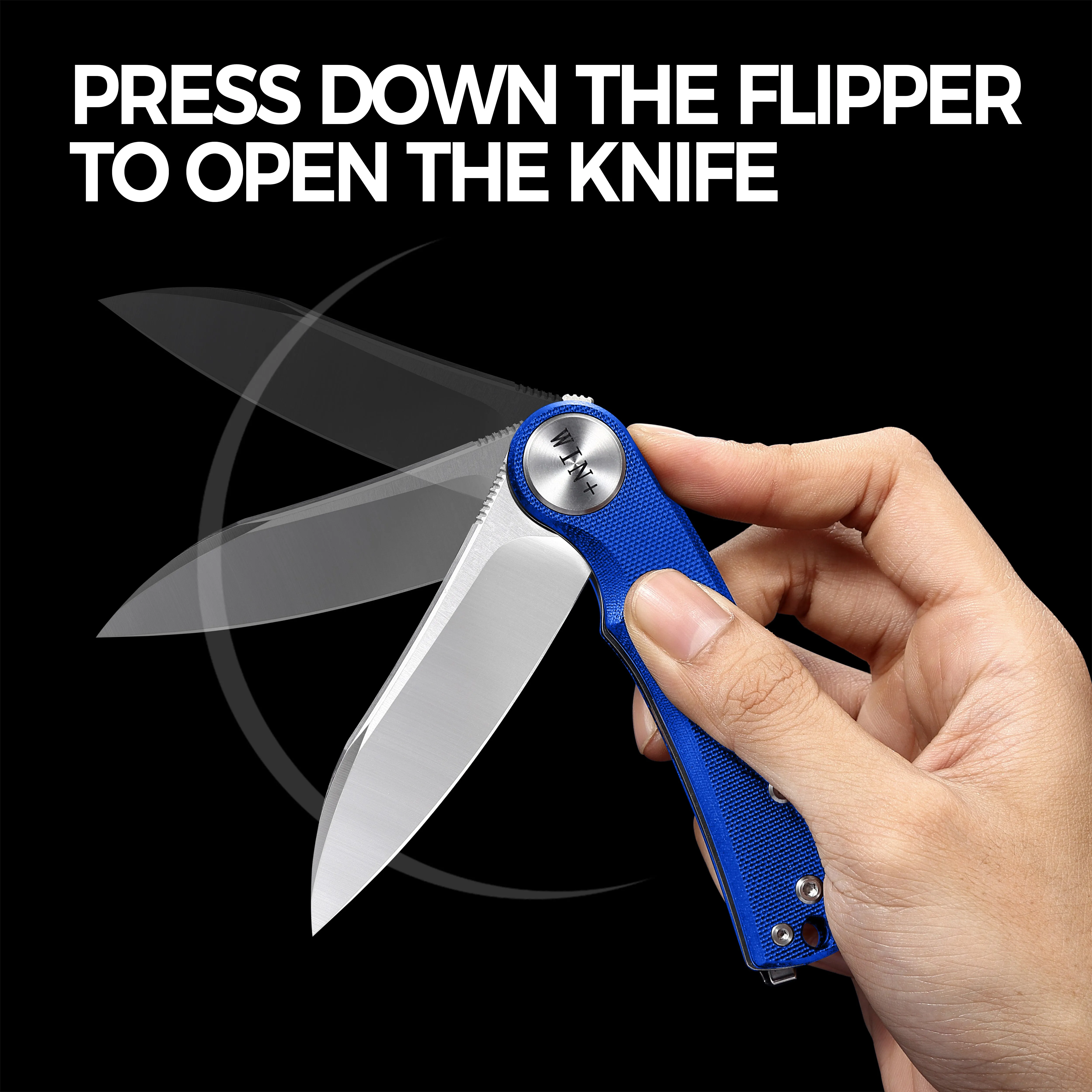 D2 Pocket Knife With G10 Handle And Liner Lock System