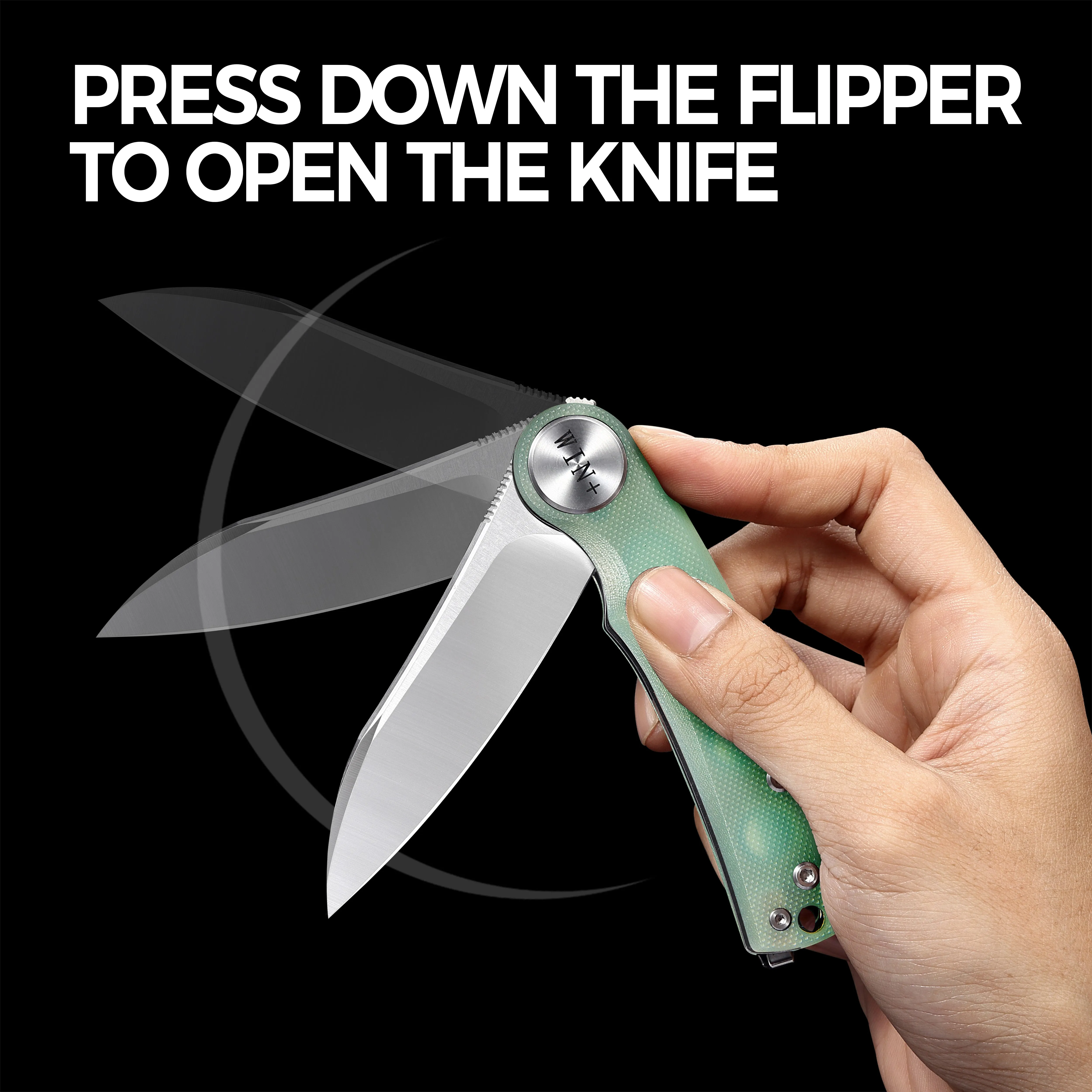 D2 Pocket Knife With G10 Handle And Liner Lock System
