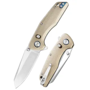 D2 Pocket Knife With Micarta Handle And Axis Lock System (Our Patents)