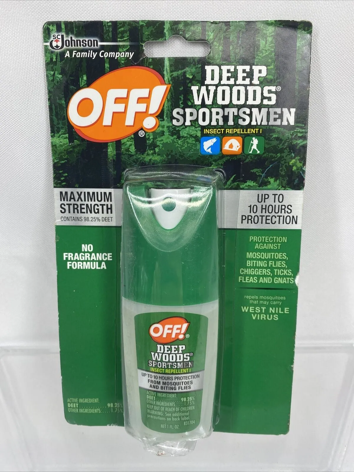 Deep Woods Off Sportsmen Mosquito Tick 1 Oz. Insect Repellent Pump Spray