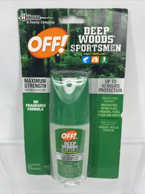 Deep Woods Off Sportsmen Mosquito Tick 1 Oz. Insect Repellent Pump Spray