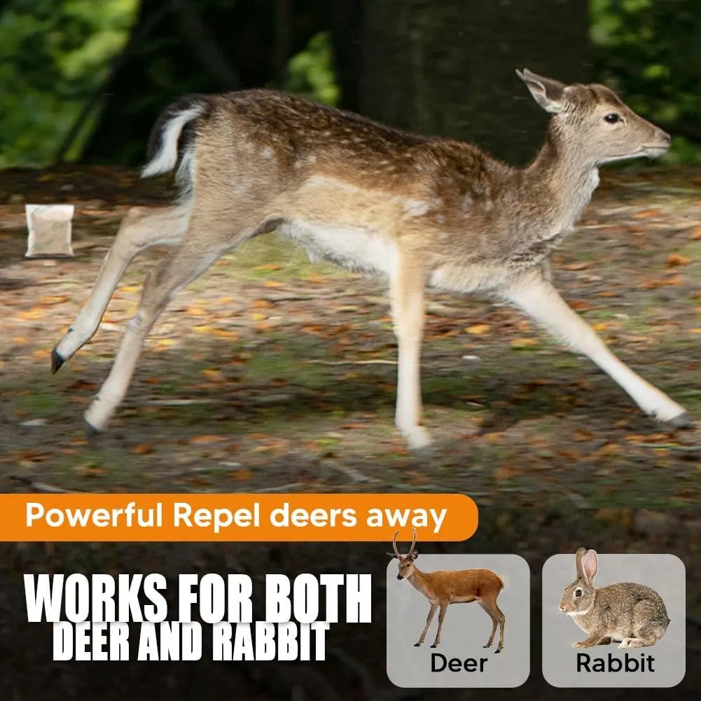 Deer Repellent for Plants,Rabbit Repellent for Plants, Deer Repeller, Deer Deterrent for Garden, Deer Away, Rabbit Deterrent for Yard, Deer Away-8P