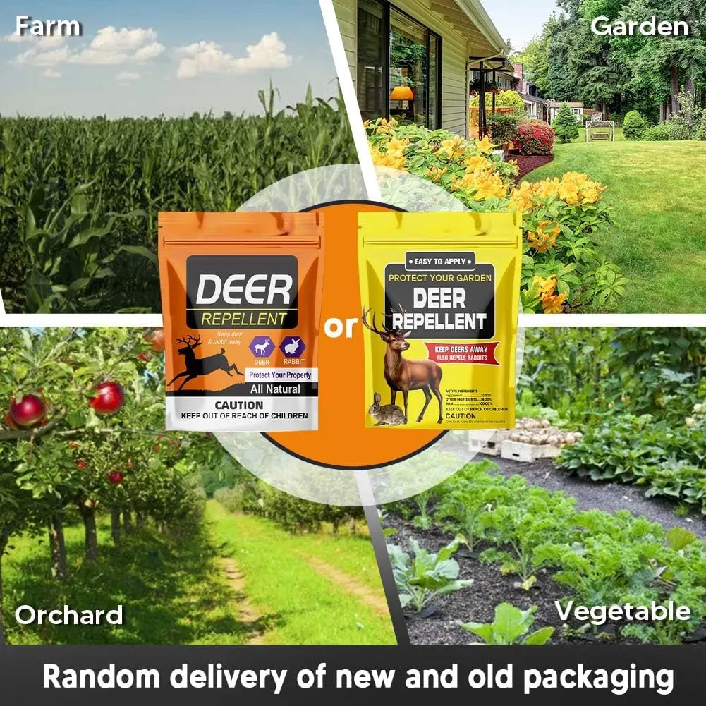 Deer Repellent for Plants,Rabbit Repellent for Plants, Deer Repeller, Deer Deterrent for Garden, Deer Away, Rabbit Deterrent for Yard, Deer Away-8P
