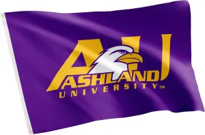 Desert Cactus Ashland University AU Flag - 3 x 5 Feet Eagles Banner, Indoor/Outdoor Durable Fabric, 100% Polyester Design (Style 1)