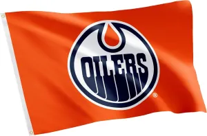 Desert Cactus Edmonton Oilers Flag NHL 100% Polyester Indoor Outdoor 3x5 feet National Hockey League Team (Design #1)