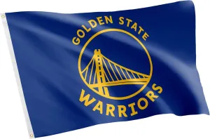 Desert Cactus Golden State Warriors Flag NBA 100% Polyester Indoor Outdoor 3x5 feet National Basketball Association Team Flags (Flag #2)