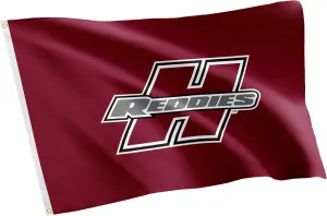 Desert Cactus Henderson State University HSU Flag - 3 x 5 Feet Reddies Banner, Indoor/Outdoor Durable Fabric, 100% Polyester Design (Style 1)