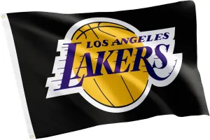 Desert Cactus Los Angeles Lakers Flag LA NBA National Basketball Association 100% Polyester Indoor Outdoor Banner 3x5 feet Basketball Team Merchandise (Flag L)