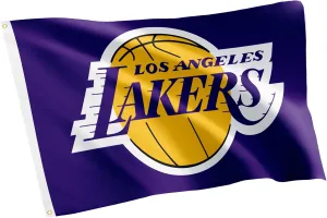 Desert Cactus Los Angeles Lakers Flag NBA National Basketball Association 100% Polyester Indoor Outdoor 3x5 feet Flags LA (Flag M)