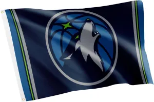 Desert Cactus Minnesota Timberwolves Team NBA National Basketball Association 100% Polyester Indoor Outdoor 3x5 feet Flags (Flag J)