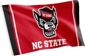 Desert Cactus North Carolina State University NCSU Flag - 3 x 5 Feet Wolfpack Banner, Indoor/Outdoor Durable Fabric, 100% Polyester Design (Style 6)