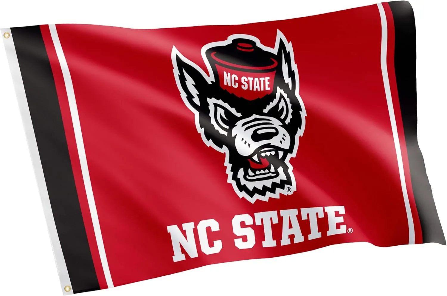 Desert Cactus North Carolina State University NCSU Flag - 3 x 5 Feet Wolfpack Banner, Indoor/Outdoor Durable Fabric, 100% Polyester Design (Style 6)