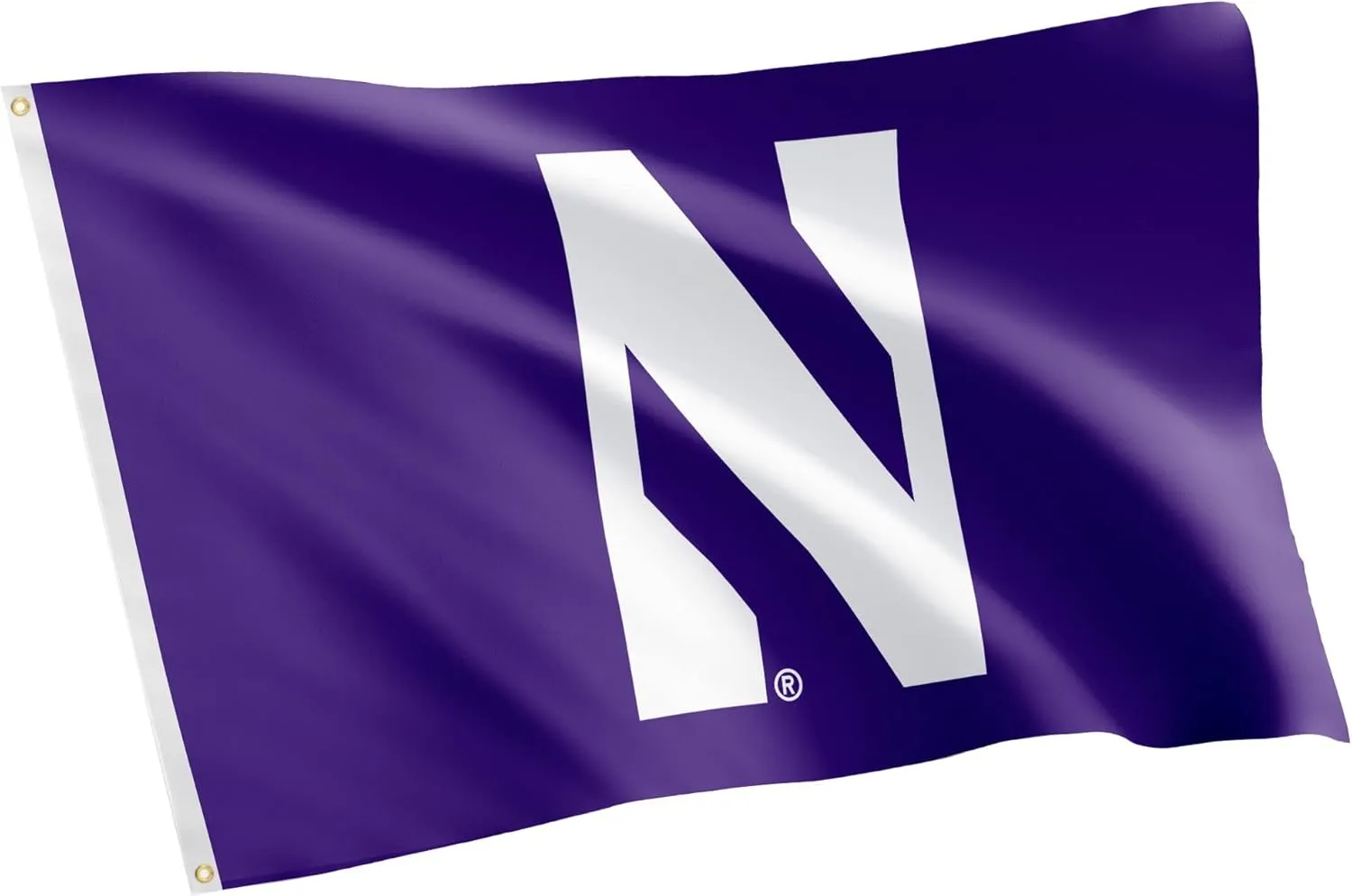 Desert Cactus Northwestern University NU Flag - 3 x 5 Feet Wildcats Banner, Indoor/Outdoor Durable Fabric, 100% Polyester Design (Style 1)