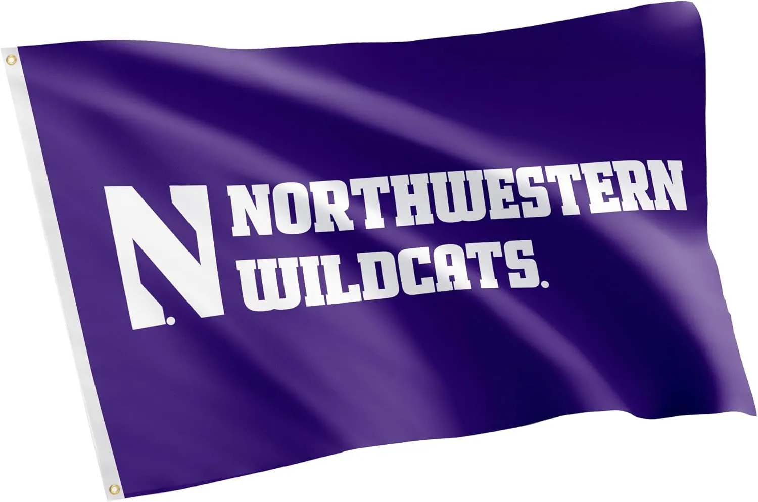 Desert Cactus Northwestern University NU Flag - 3 x 5 Feet Wildcats Banner, Indoor/Outdoor Durable Fabric, 100% Polyester Design (Style 6)