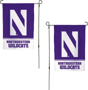 Desert Cactus Northwestern University NU Garden Flag – 19 x 12 inch Northwestern Wildcats Banner, For Outdoor Display and Events (Design A)