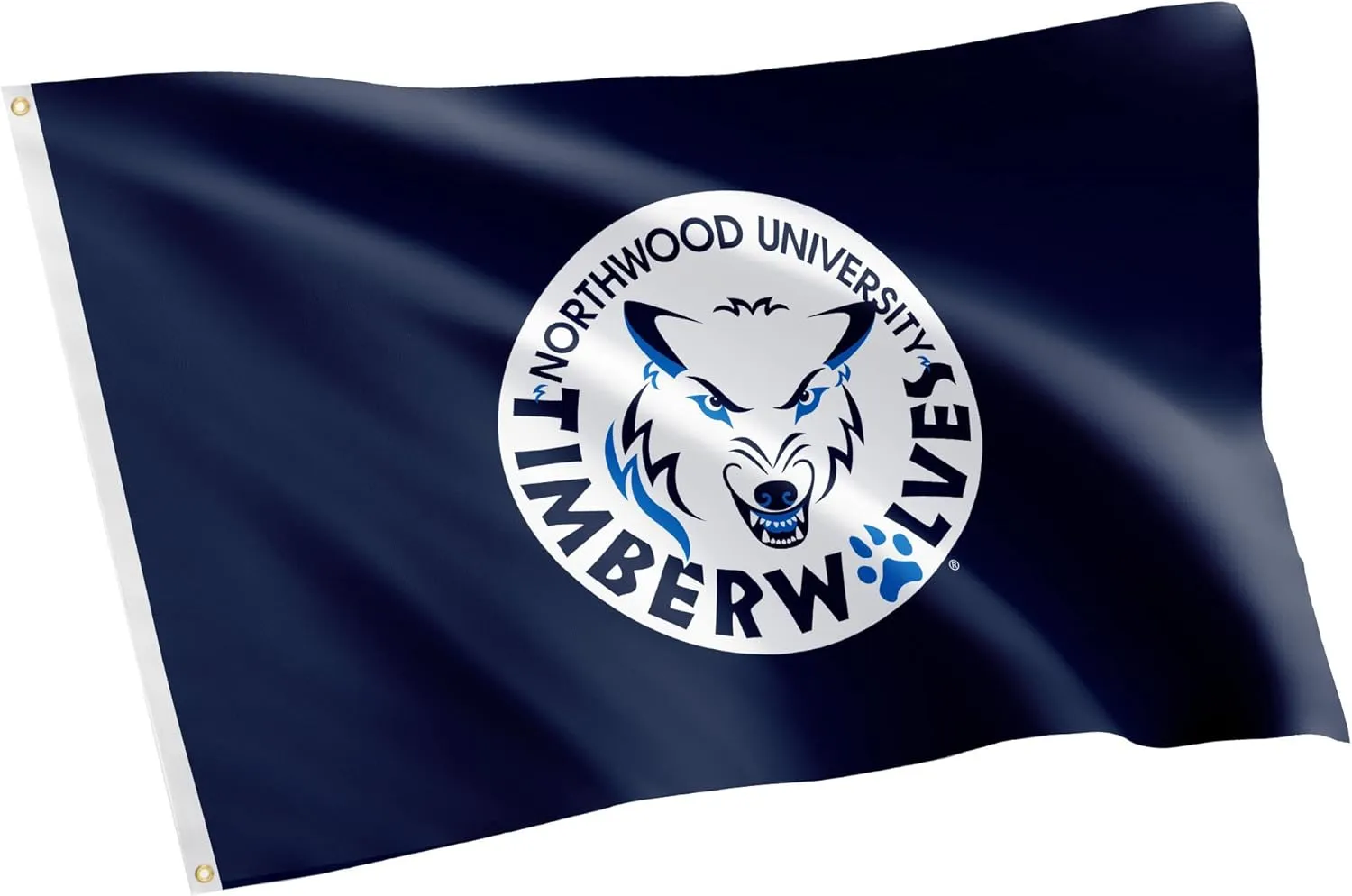 Desert Cactus Northwood University NU Flag - 3 x 5 Feet Timberwolves Banner, Indoor/Outdoor Durable Fabric, 100% Polyester Design (Style 1)