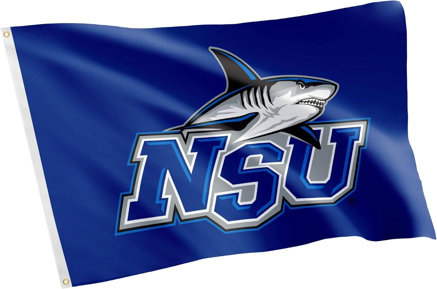 Desert Cactus Nova Southeastern University NSU Flag - 3 x 5 Feet Sharks Banner, Indoor/Outdoor Durable Fabric, 100% Polyester Design (Style 1a)