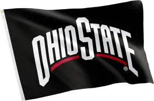 Desert Cactus Ohio State University OSU Flag - 3 x 5 Feet Buckeyes Banner, Indoor/Outdoor Durable Fabric, 100% Polyester Design (Style 16)