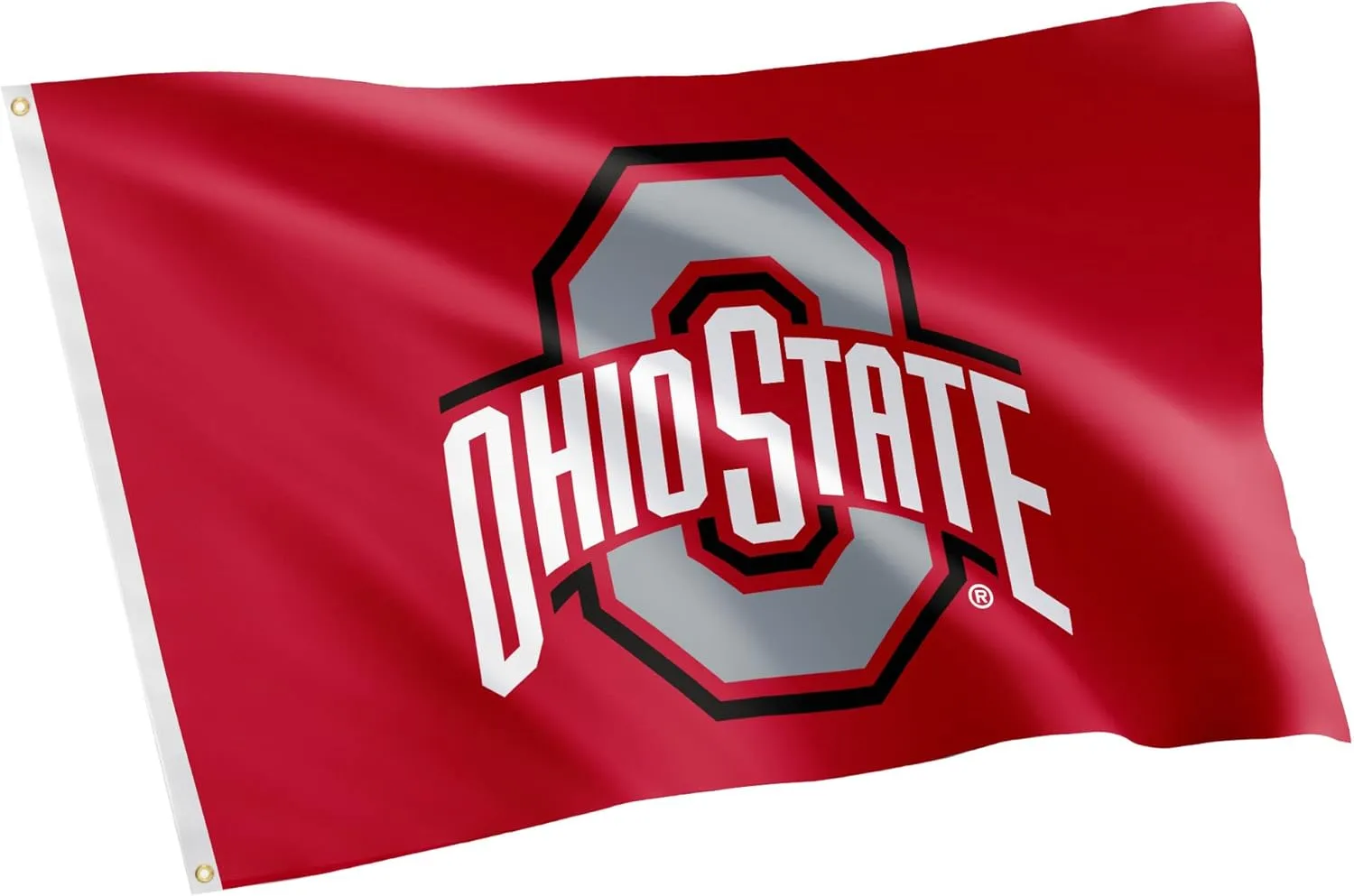 Desert Cactus Ohio State University OSU Flag - 3 x 5 Feet Buckeyes Banner, Indoor/Outdoor Durable Fabric, 100% Polyester Design (Style 8)