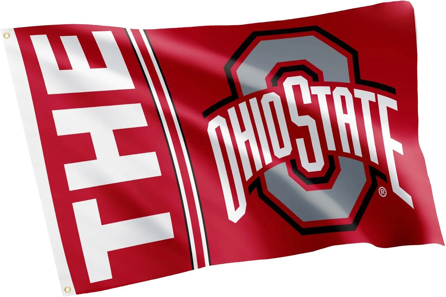 Desert Cactus Ohio State University OSU Flag - 3 x 5 Feet Buckeyes Banner, Indoor/Outdoor Durable Fabric, 100% Polyester Design (Style A)
