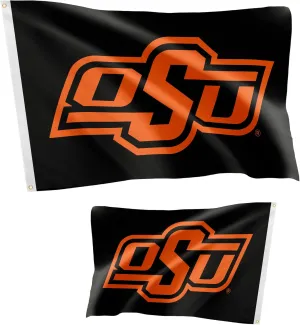Desert Cactus Oklahoma State University Flag Double Sided OSU Cowboys Banners 100% Polyester Indoor Outdoor 3x5 feet Flags (Double Sided - Flag 3)
