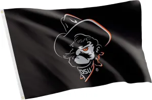 Desert Cactus Oklahoma State University OSU Flag - 3 x 5 Feet Cowboys Banner, Indoor/Outdoor Durable Fabric, 100% Polyester Design (Style J)