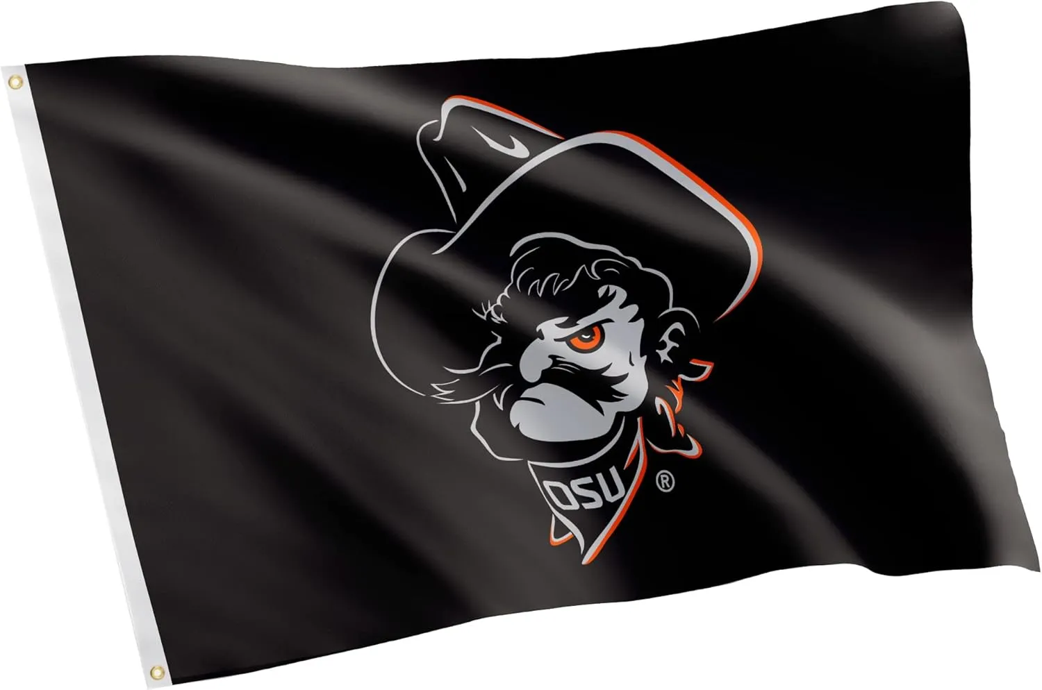 Desert Cactus Oklahoma State University OSU Flag - 3 x 5 Feet Cowboys Banner, Indoor/Outdoor Durable Fabric, 100% Polyester Design (Style J)
