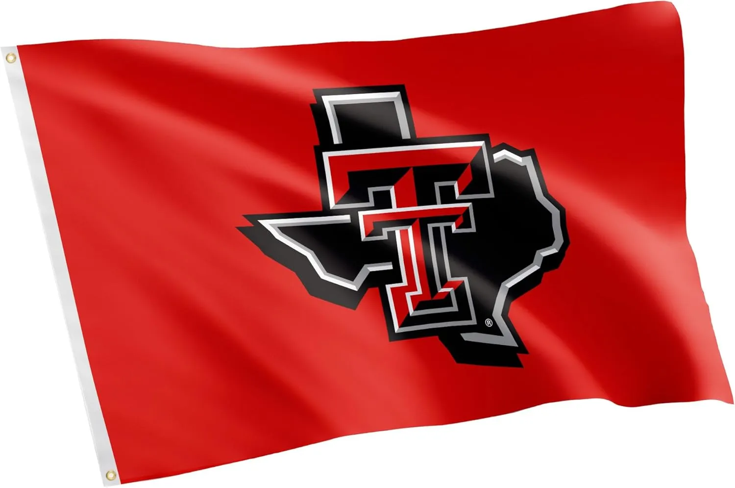 Desert Cactus Texas Tech University TTU Flag - 3 x 5 Feet Raiders Banner, Indoor/Outdoor Durable Fabric, 100% Polyester Design (Style Z)