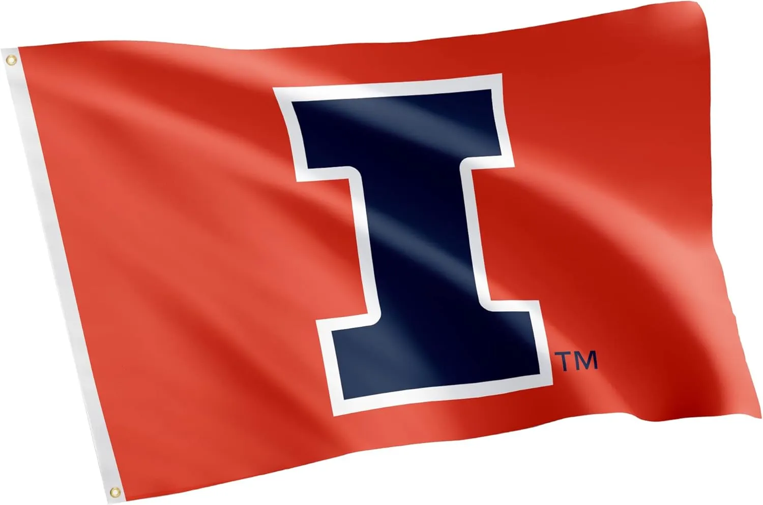 Desert Cactus University of Illinois UI Flag - 3 x 5 Feet Illini Banner, Indoor/Outdoor Durable Fabric, 100% Polyester Design (Style 1)