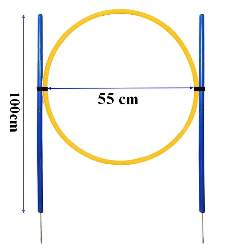 Dog Agility Training Poles - Outdoor Obstacle Jumping Poles