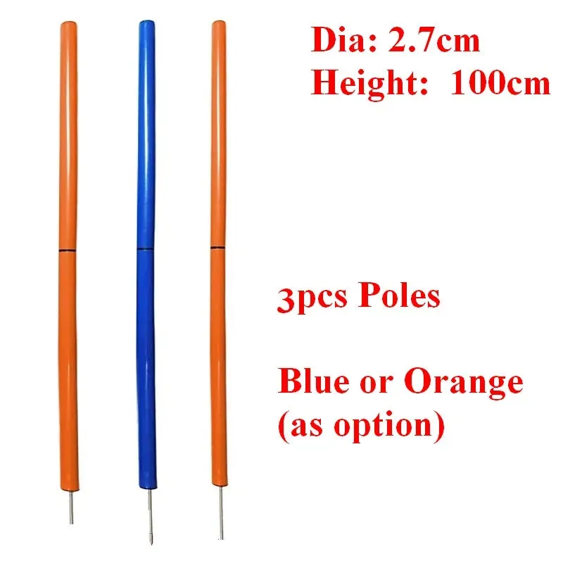Dog Agility Training Poles - Outdoor Obstacle Jumping Poles