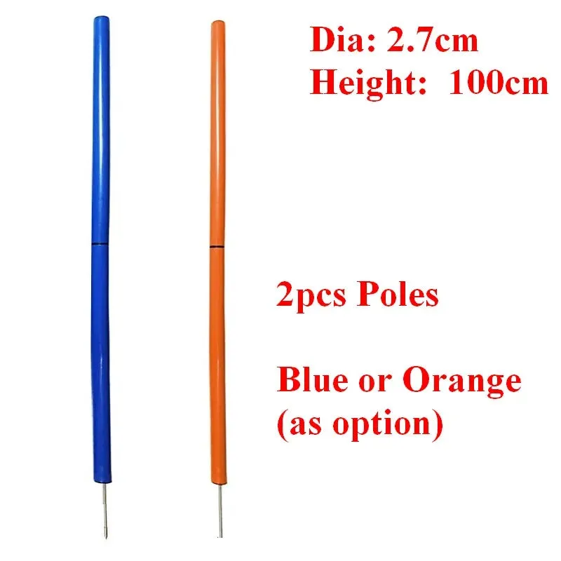 Dog Agility Training Poles - Outdoor Obstacle Jumping Poles