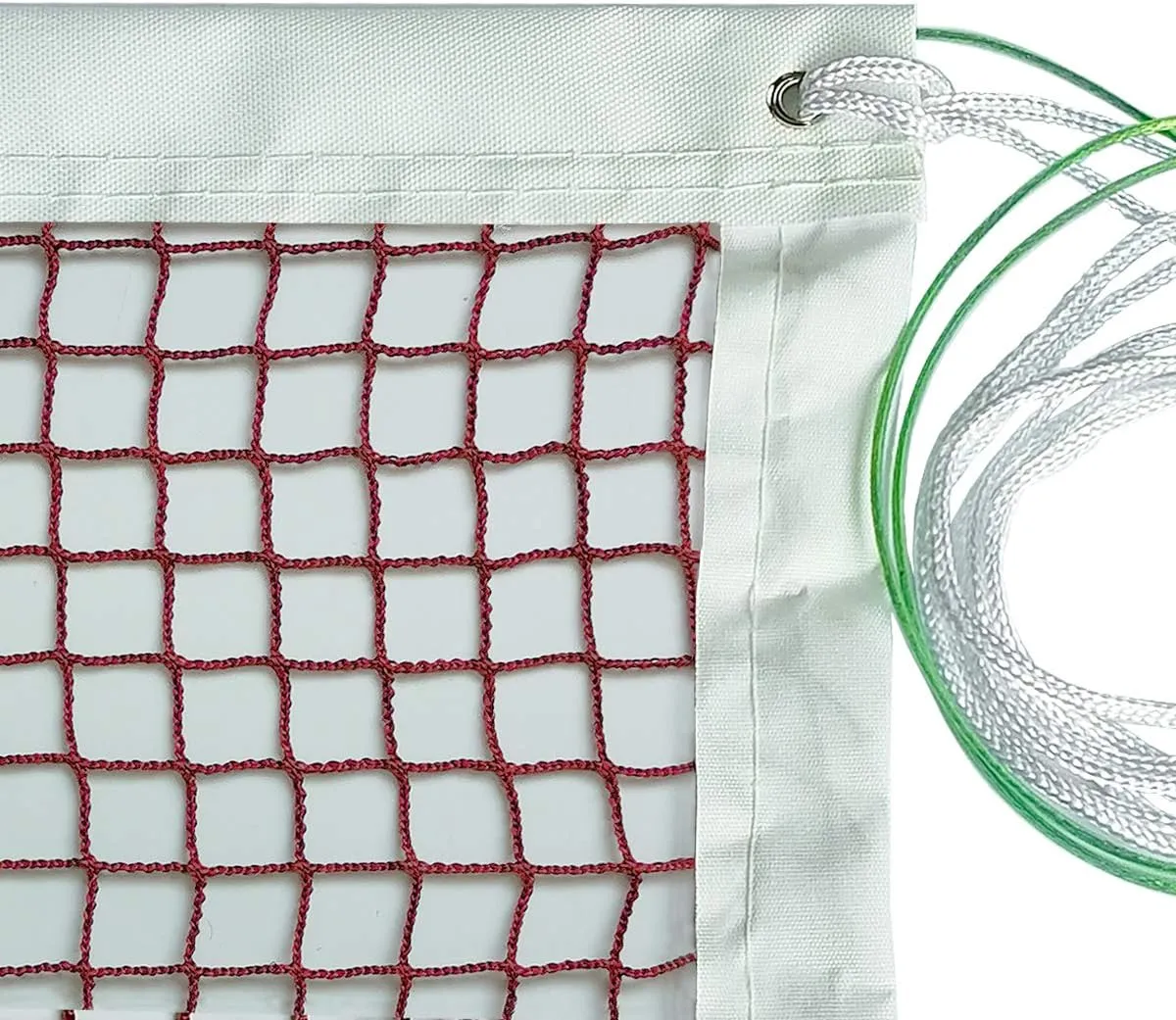 DOURR Outdoor Indoor Badminton Net Replacement with Steel Cable Ropes for Backyard Beach Garden Schoolyard (20 FT x 2.5 FT)