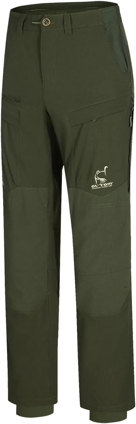 Drake Waterfowl Men's Early Bird Durable Breathable Stretch Quiet Water-Repellent Outdoor Hunting Pants, Knee Pad Included