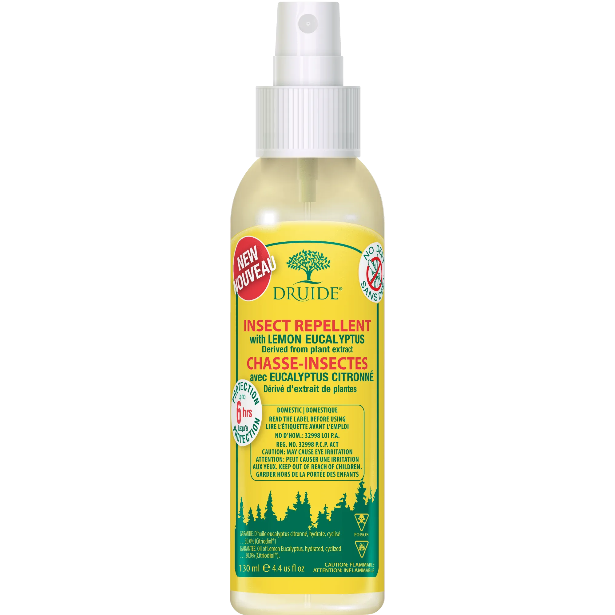 Druide Lemon Eucalyptus Spray, 130ml