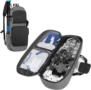 DSLEAF Snow Shoes Bag for 19”-25” Snowshoes, Snowshoes Backpack with Pockets for A Pair of Poles and Other Accessories, Easy to Carry with Shoulder Strap and Handle (Patent Design) Bag Only