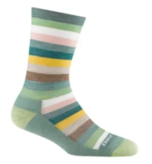 DT -Mystic Stripe Crew Lightweight with Cushion -Seafoam -Medium