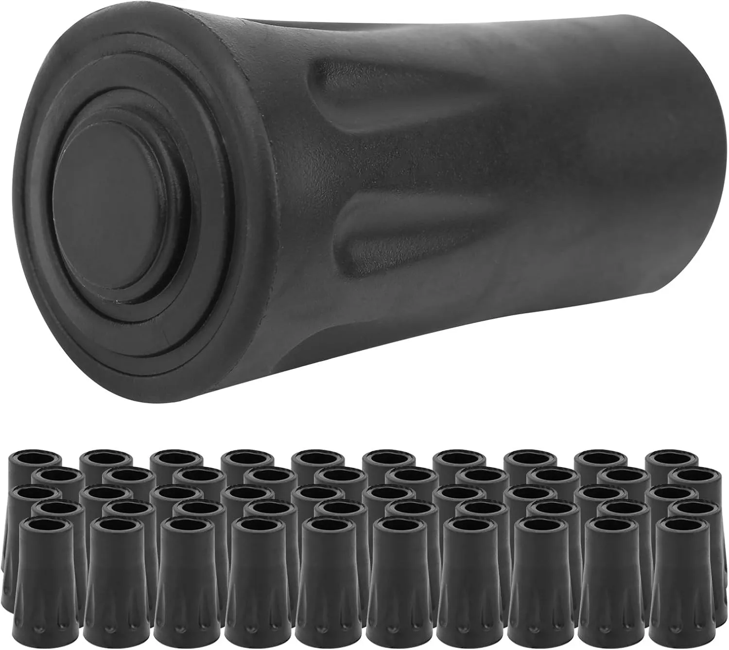 Durable Plastic Trekking Walking Poles Tips Protector Improve Your Outdoor Adventures Secure Fit, Excellent Grip for Hiking, Climbing, and More Long-Lasting, Easy to Replace