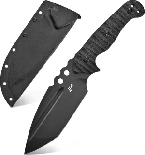 Eafengrow EF147 Fixed Blade Knife AUS-10 Steel Blade Micarta Handle Full Tang EDC Straight Knife for Farm Ranches Camping Bushcraft