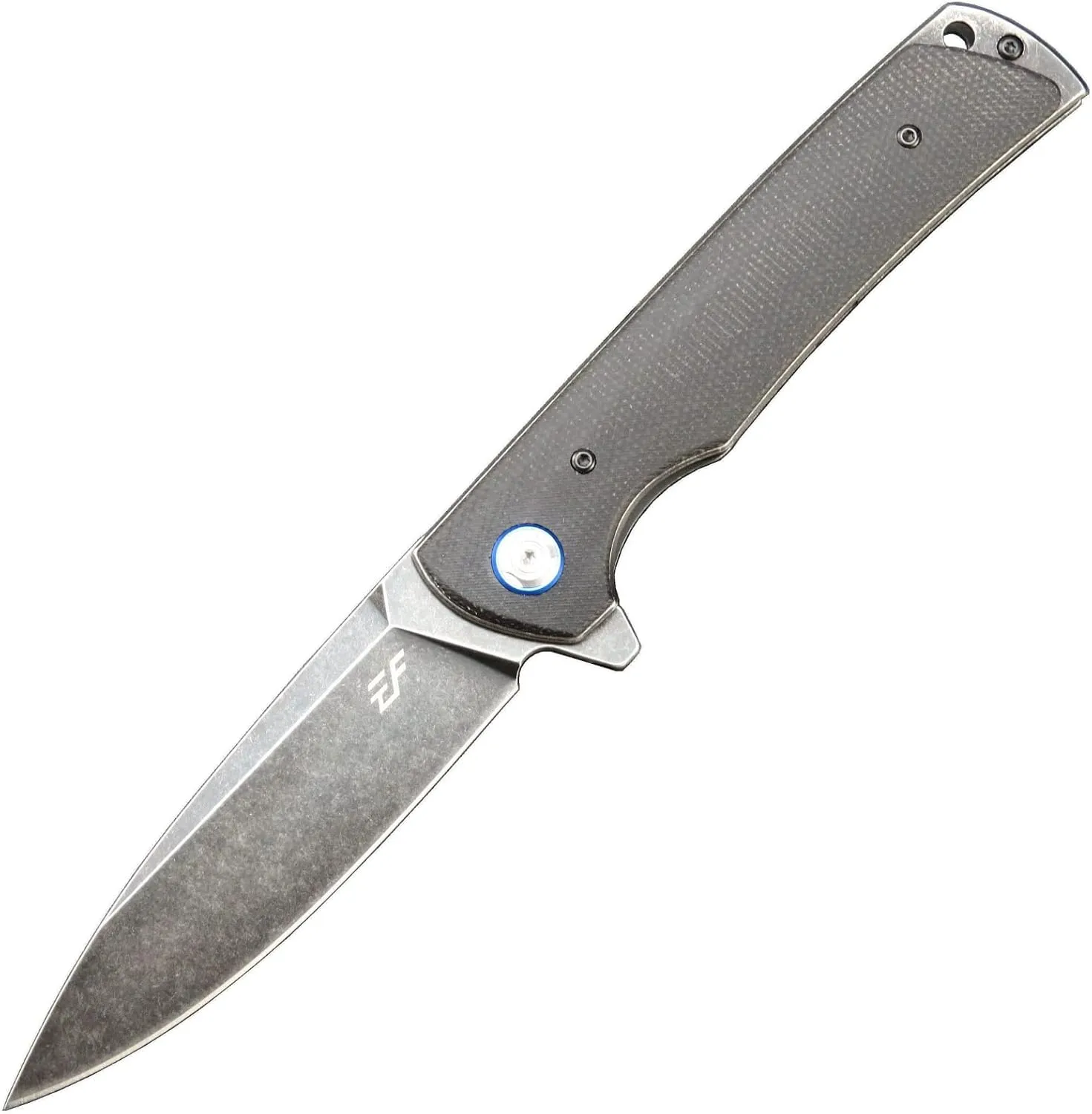 Eafengrow EF973 Folding Knife, D2 Steel Blade Micarta Handle Scale Pocket Knife Folder for Working Camping Hiking EDC Tool Knife(black)