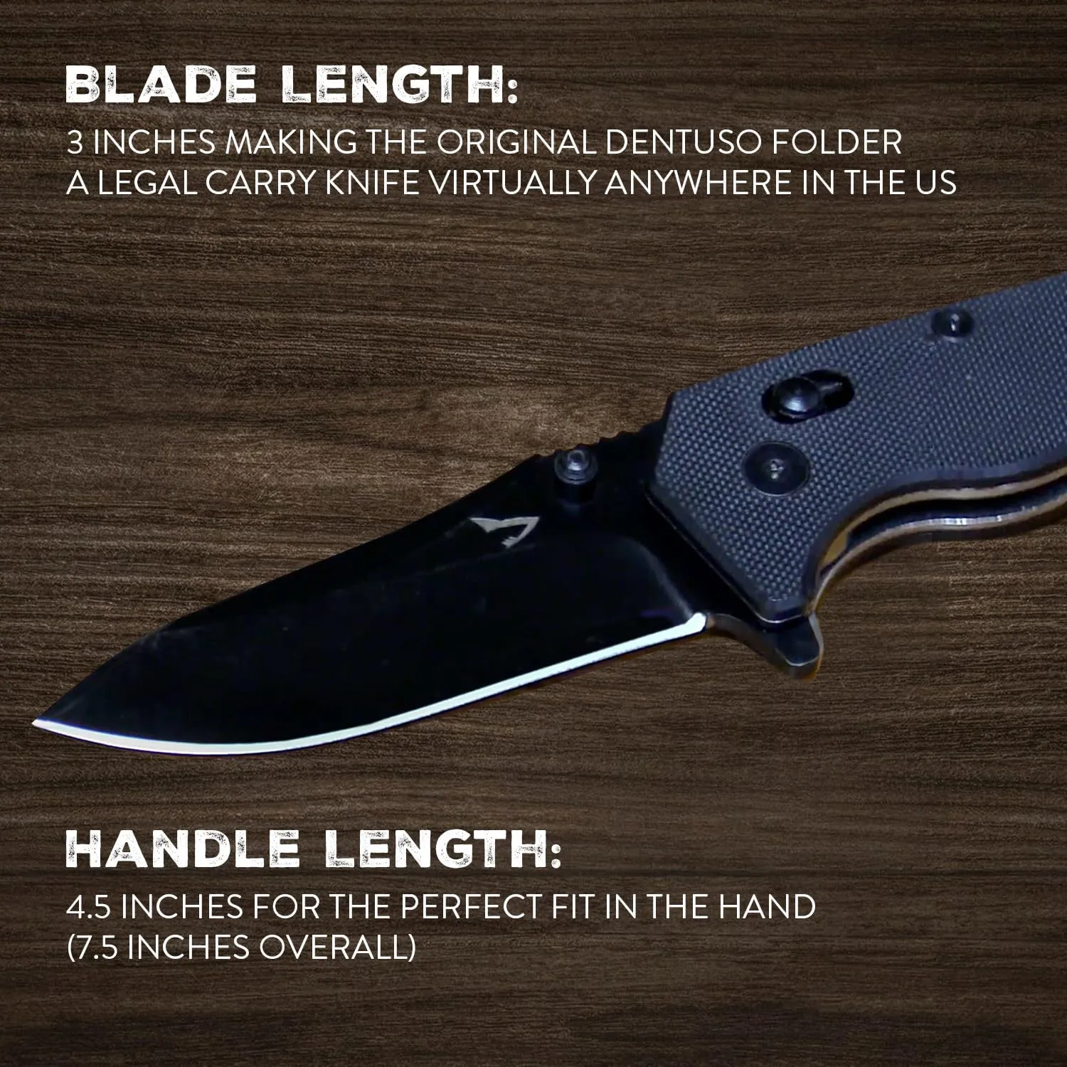 EDC Utility Knife, 3" Sharp D2 Blade, 7.5" Total Length, Textured G10 scale, Crossbar Lock, Reversible Clip, Ball Bearing Pivot, Ideal for Hunting, Camping, EDC Pocket Knife, Plain Drop D2 Steel Pocket Knife