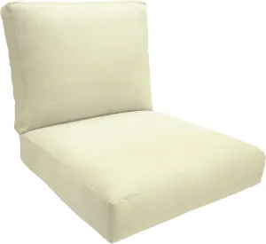 Eddie Bauer Cushion, 24" X 26" X 5", Canvas Natural