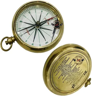 Engraved Compass Dollond London Compass for Gift, Nautical Brass Navigation Compass, Open Face Compass Pocket Size Camping Collectibles Compass Birthday Gifts, Graduation Gifts, Confirmation Gifts