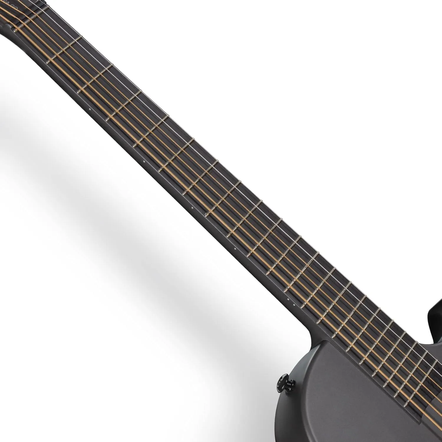 Enya NOVA Go SP1 Carbon Fiber Acoustic Electric Guitar with Smart AcousticPlus 35 Inch Travel Acustica Guitarra Starter Bundle Kit of Gig Bag, Strap, Strings, Charging Cable, Instrument Cable(Black)