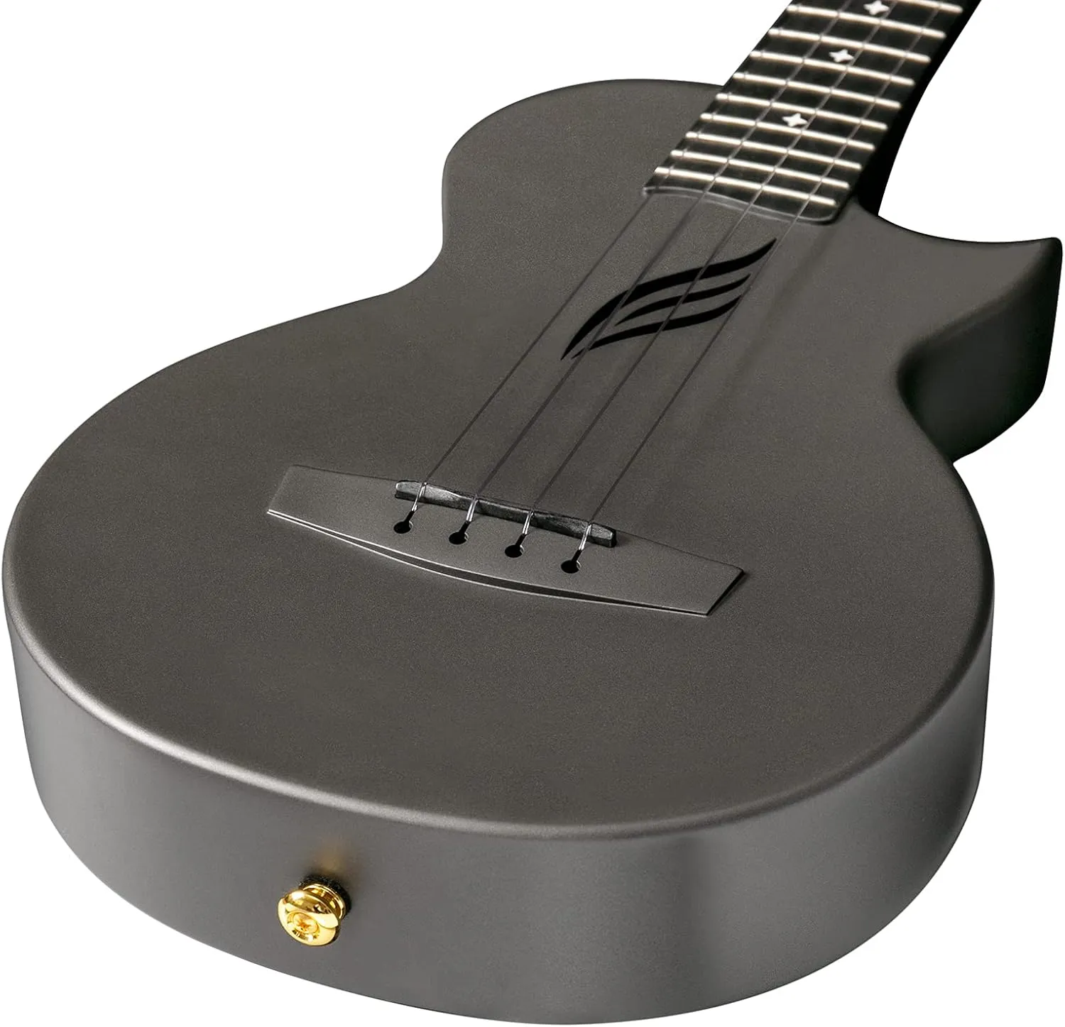 Enya Tenor Ukulele 26 Inch Carbon Fiber Cutaway Travel Ukelele for Adult with Beginner Bundle Kit Including Case, Strap, Capo and Strings（Nova U Pro Black）